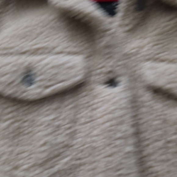 Y2k Hollister Beige Sherpa Jean Jacket - Picture 14 of 15